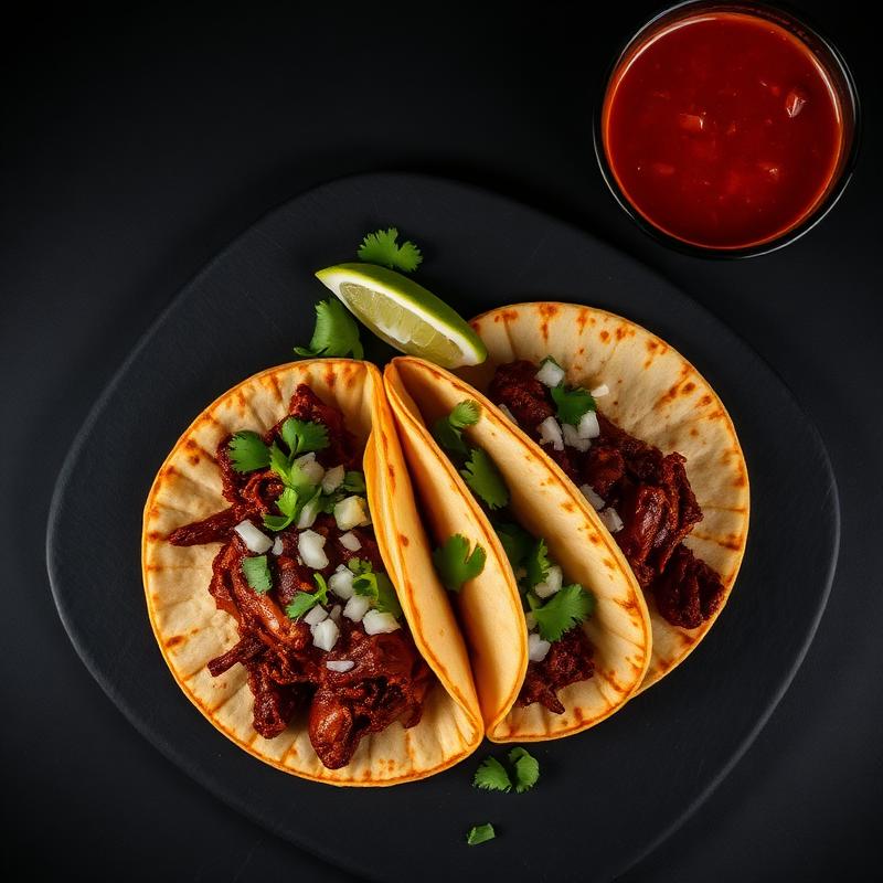 Birria tacos with consomé dipping broth